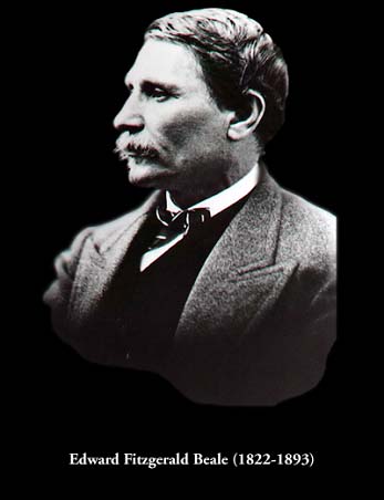 black and white photo of Edward Fitzgerald Beale